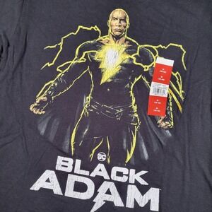 Black Adam T-Shirt Mens M Black Movie DC Comics Graphic Tee Cotton Tagless